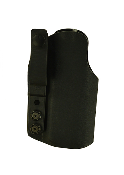 Instinct Medium for a Sig 320 C 3.9", Rear RMR site, r/h, Black Kydex, Straight Drop, Webbing Belt Strap