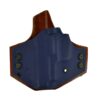 Integrator for a Sig 229 3.9", l/h, Hybrid, Navy Kydex Front/Tan Leather Back, Straight Drop