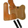 438 - Double Jeopardy for a Sig 226 w/ Rail 4.4", l/h, Cowhide, Natural, Clip
