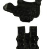 Under Taker for a Walther PPS, r/h, Cowhide, Black, Lined Holster Side Only, Ostrich Embossed