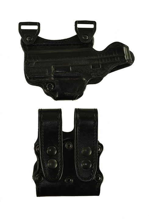 Under Taker for a Springfield XD 4", r/h, Cowhide, Black, Lined