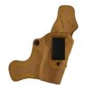 Tail Gunner for a Springfield 1911 4" w/ Rail, r/h, Horsehide, Natural, Clip - has 3" surface cut on front, not deep at all