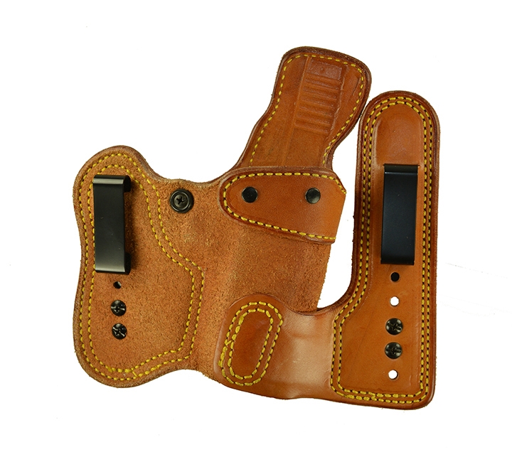 Double Jeopardy for a S&W M&P Compact 3.5", r/h, Cowhide, Natural, Clip Double Jeopardy for a S&W M&P Compact 3.5", r/h, Cowhide, Natural, Clip