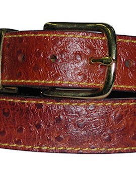 Embossed Rock Steady Belt Ostrich