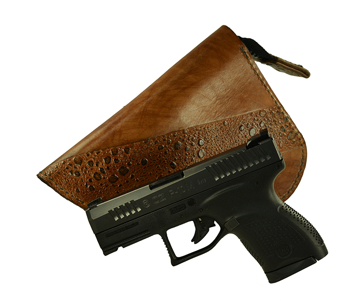 NEW!  Leather handgun case